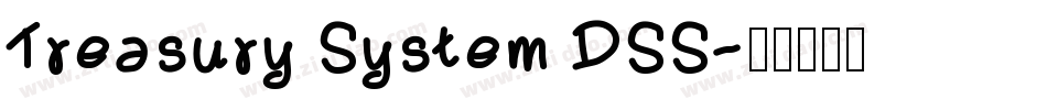 Treasury System DSS字体转换